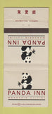 Matchbook Cover - Panda Inn Chinese Food Pasadena Glendale CA WEAR 30 Strike