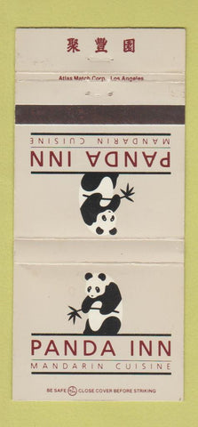Matchbook Cover - Panda Inn Chinese Food Pasadena Glendale CA WEAR 30 Strike