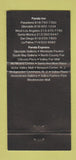 Matchbook Cover - Panda Inn Chinese Food Pasadena Glendale CA WEAR 30 Strike