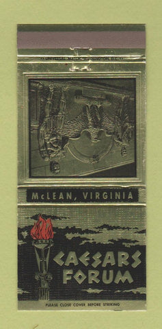 Matchbook Cover - Caesars Forum McLEan VA 30 Strike
