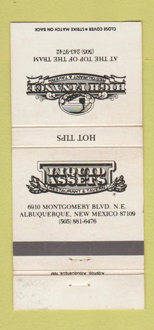 Matchbook Cover - High Finance Restaurant Tavern Albuquerque NM WEAR 30 Strike