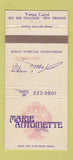 Matchbook Cover - Marie Antionette Hotel New Orleans LA 30 Strike