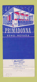 Matchbook Cover - Primadonna Casino Reno NV Girlie 30 Strike