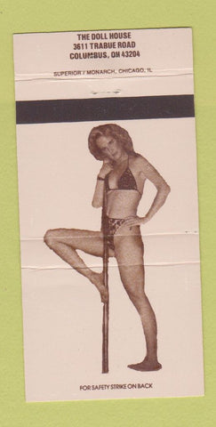 Matchbook Cover - The Doll House Columbus OH strip club 30 Strike