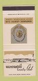 Matchbook Cover - Wampanoag Country Club West Hartford CT 30 Strike