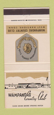 Matchbook Cover - Wampanoag Country Club West Hartford CT 30 Strike