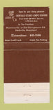 Matchbook Cover - James III Restaurant Rockville MD WEAR 30 Strike
