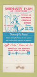 Matchbook Cover - Normandy Farm Potomac MD 30 Strike