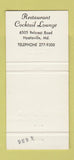 Matchbook Cover - Royal Arms Restaurant Hyattsville MD 30 Strike