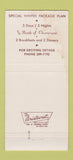 Matchbook Cover - Santa Maria Captain's Table Ocean City MD 30 Strike