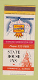 Matchbook Cover - State House Inn Springfield IL Best Western 30 Strike