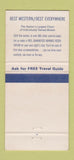 Matchbook Cover - State House Inn Springfield IL Best Western 30 Strike