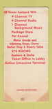 Matchbook Cover - Dempsey Motor Hotel Macon GA WEAR 30 Strike