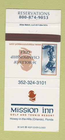 Matchbook Cover - Mission Inn Orlando FL 30 Strike