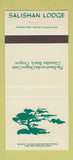 Matchbook Cover - Salishan Lodge Glenden Beach OR 30 Strike