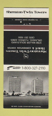Matchbook Cover - Sheraton Twin Towers Orlando FL 30 Strike