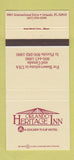 Matchbook Cover - Orlando Heritage Inn FL 30 Strike