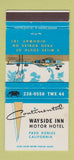 Matchbook Cover - Continental Wayside Inn Motor Hotel Paso Robles CA 30 Strike