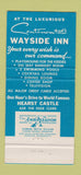 Matchbook Cover - Continental Wayside Inn Motor Hotel Paso Robles CA 30 Strike