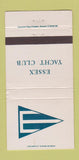 Matchbook Cover - Essex Yacht Club 30 Strike