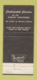 Matchbook Cover - Black Baron Fairfax VA Alexandria  30 Strike