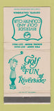 Matchbook Cover - Riverside Golf and Country Club Coyote CA WEAR 30 Strike