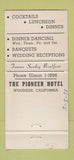 Matchbook Cover - Pioneer Hotel Woodside CA 30 Strike