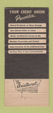 Matchbook Cover - Contra Costa Employees Credit Union Martinez CA 30 Strike