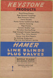 Matchbook Cover - Keystone Tool Corp Houston TX 40 Strike