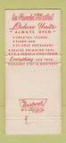 Matchbook Cover - La Fonda Motel Monterey CA 30 Strike