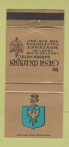 Matchbook Cover - Casa Munras Monterey CA 30 Strike