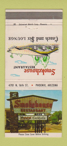Matchbook Cover - Smokehouse Restaurant Phoenix AZ 30 Strike
