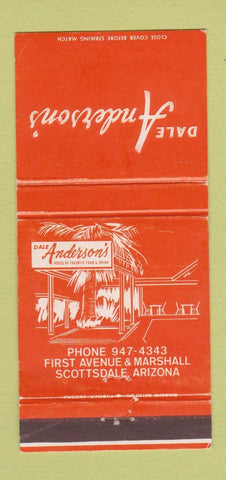 Matchbook Cover - Dale Anderson's Scottsdale AZ 30 Strike