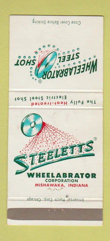 Matchbook Cover - Wheelabrator Corp Mishawaka IN Steel 30 Strike