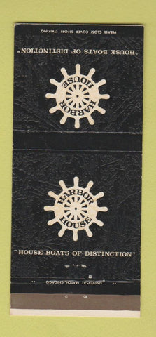 Matchbook Cover - Harbor House House Boats Wakarusa IN 30 Strike