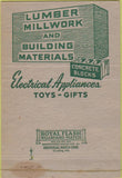 Matchbook Cover - Diecks Lumber Co Elizabethtown KY WEAR 40 Strike