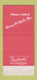 Matchbook Cover - Vagabonds Miami FL 30 Strike