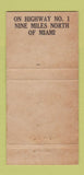 Matchbook Cover - Hofbrau Haus Hallandale FL Beer Stein WEAR 30 Strike