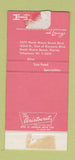 Matchbook Cover - Henry Neyle's Steak House  North Miami Beach FL WORN 30 Strike