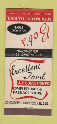 Matchbook Cover - Bob's Restaurant Boca Raton FL 30 Stick
