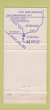 Matchbook Cover - Mountain View Country Club Corona CA Adobe Inn 30 Strike