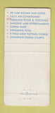 Matchbook Cover - Tennis Club Palm Springs CA WEAR 30 Strike