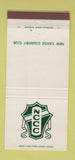 Matchbook Cover - New Castle Country Club PA 30 Strike