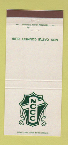 Matchbook Cover - New Castle Country Club PA 30 Strike