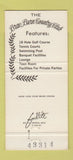 Matchbook Cover - Brae Burn Country Club Houston TX 30 Strike