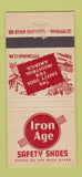 Matchbook Cover - Iron Age Safety Shoes Pittsburgh PA 30 Stick