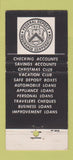 Matchbook Cover - 1st National Bank Allentown PA WEAR 30 Stick