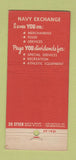 Matchbook Cover - Navy Exchange Naval Air Station Seattle WA 30 Stick