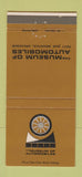 Matchbook Cover - Automobile Museum Petit Jean Mountain AR WEAR 30 Strike