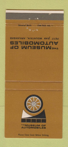 Matchbook Cover - Automobile Museum Petit Jean Mountain AR WEAR 30 Strike